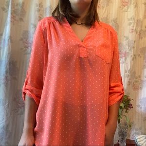 polka dot blouse